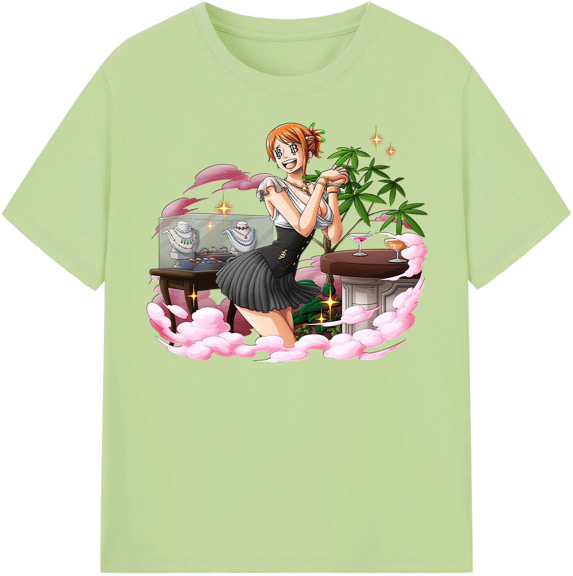 ワンピース ナミ ONE PIECE Nami 綿100％半袖Tシャツ（フロントプリント）